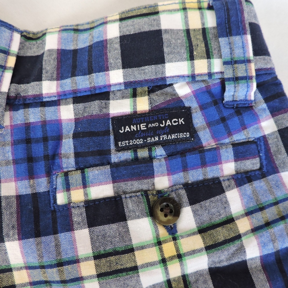 Janie and Jack Plaid Shorts Seaside Village 4 - Picture 6 of 9